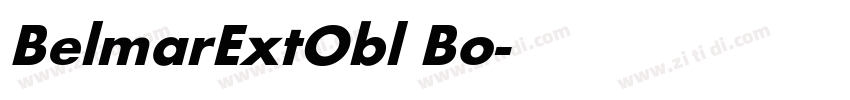 BelmarExtObl Bo字体转换